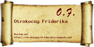 Otrokocsy Friderika névjegykártya
